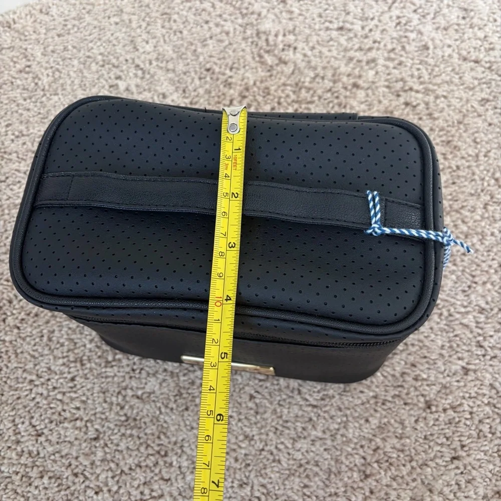 Tartan + Twine Black soft train case Cosmetic Bag two piece set